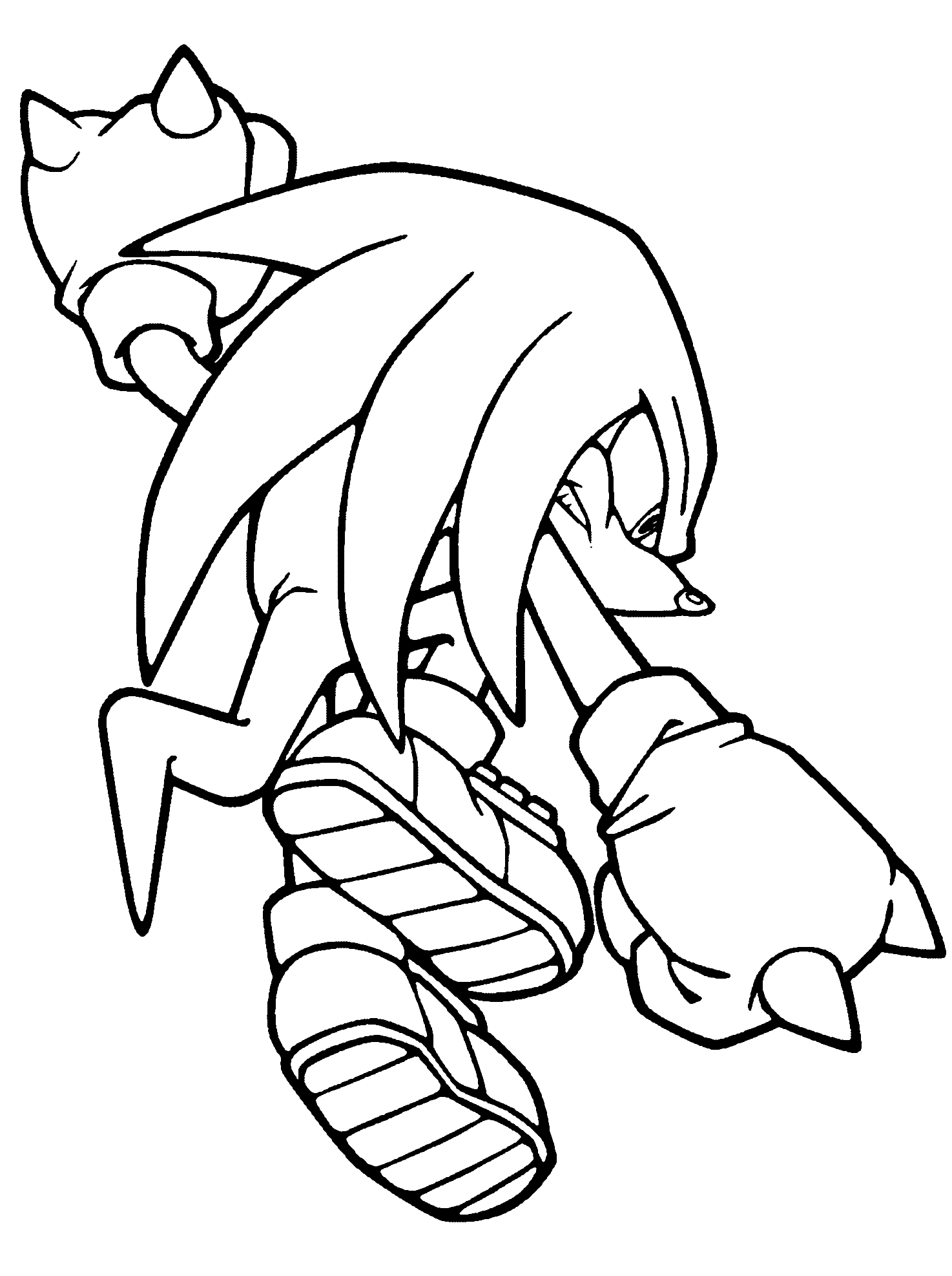 Dibujo para colorear - Knuckles