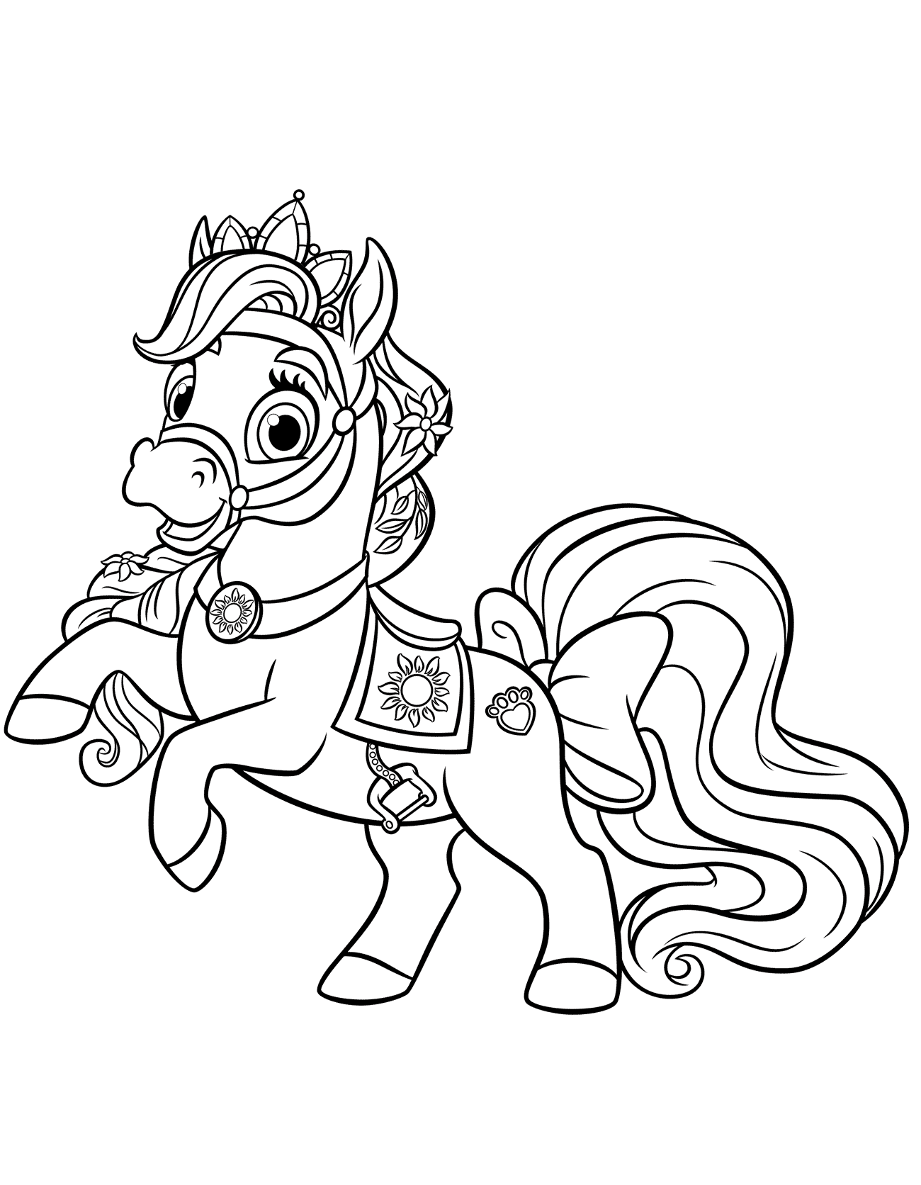 Dibujo para colorear - Pony Estrella