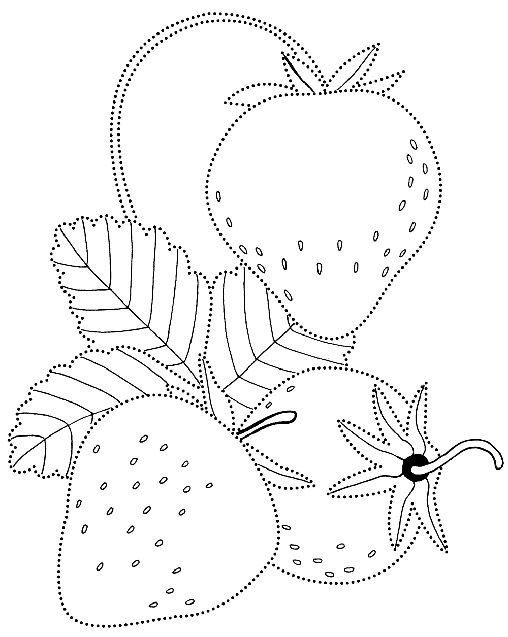 Dibujo para colorear Fresas