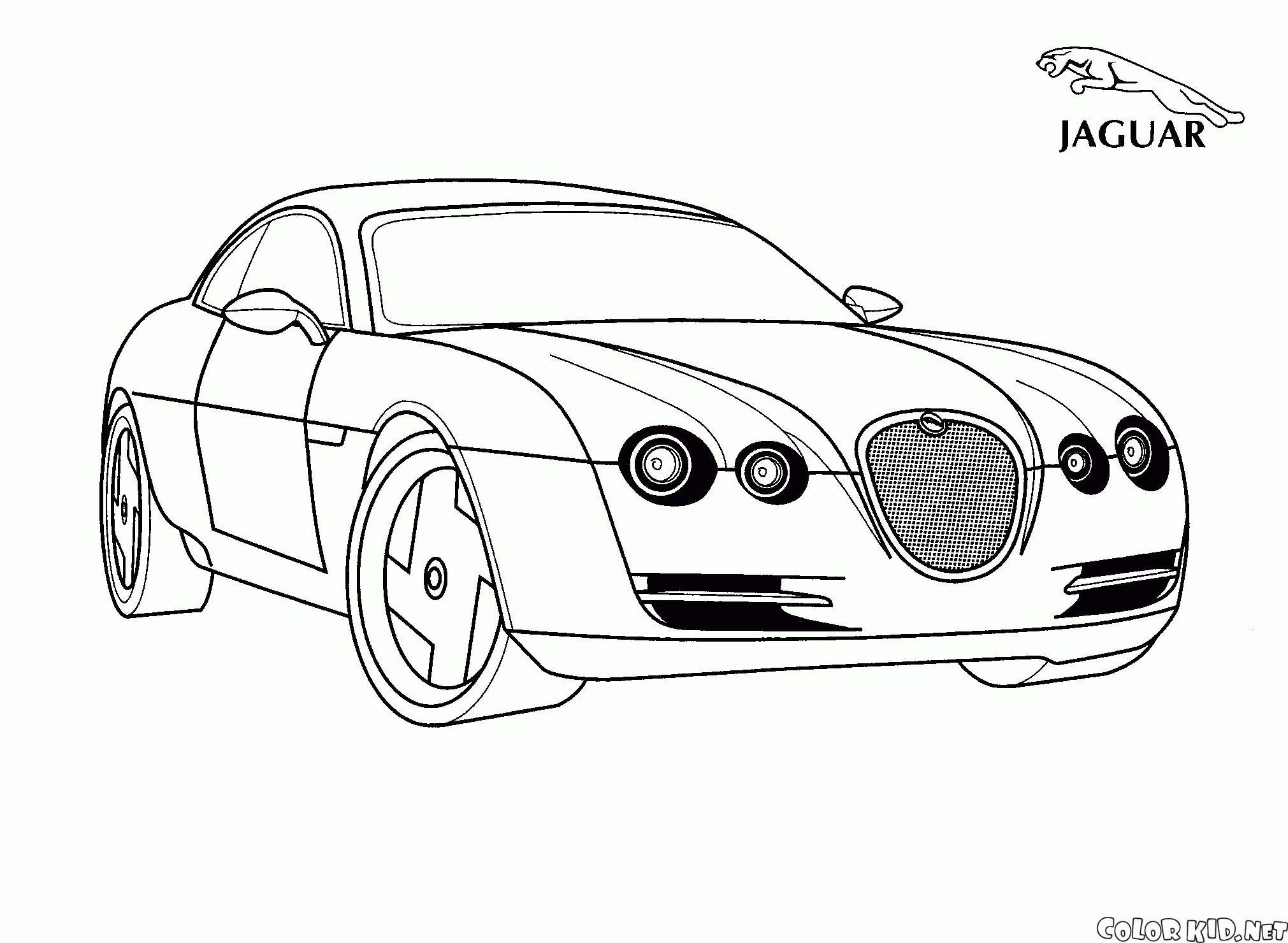 Dibujo Para Colorear Jaguar Reino Unido