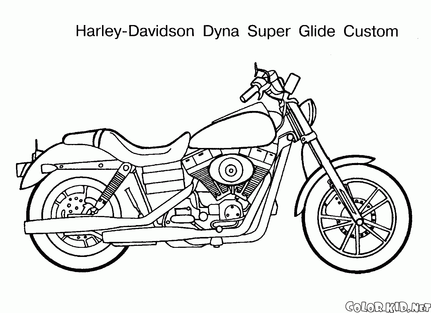 Dibujo para colorear - La moto no es fácil elegir