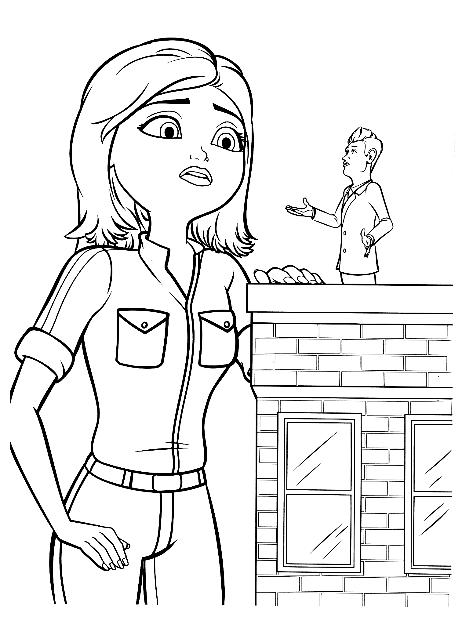 carl murphy coloring page monsters vs aliens