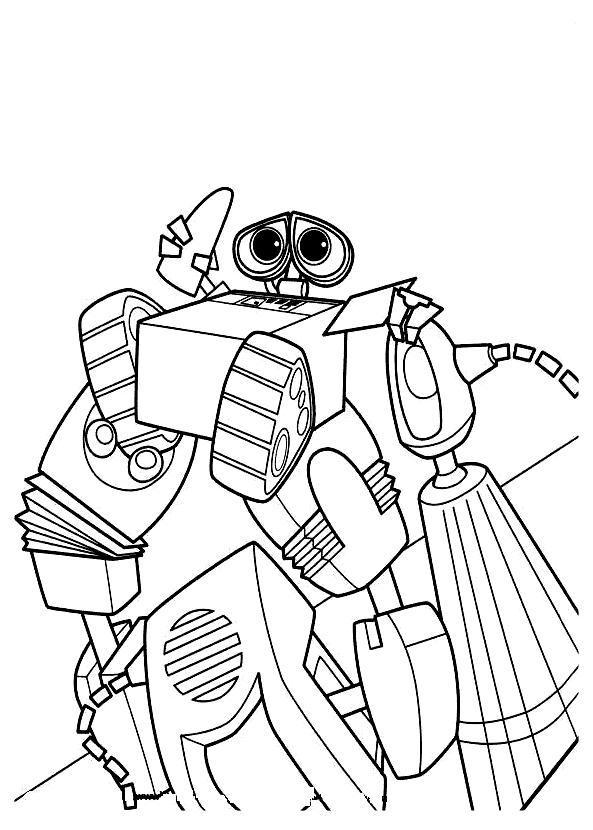 Dibujo para colorear - Robots defectuosos