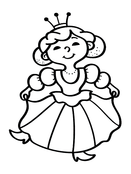 Dibujo Para Colorear El Baile De La Princesa