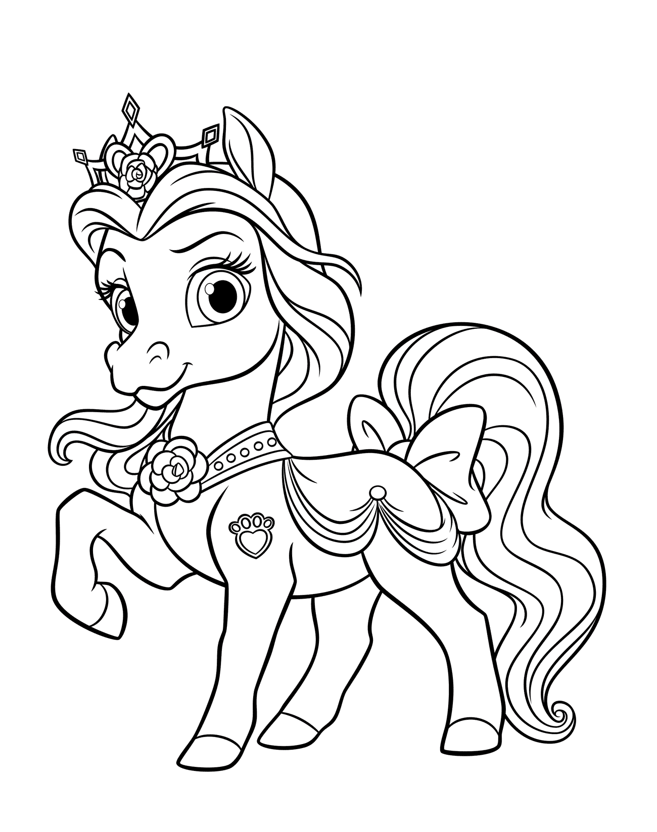 Dibujo para colorear - Pony Petit