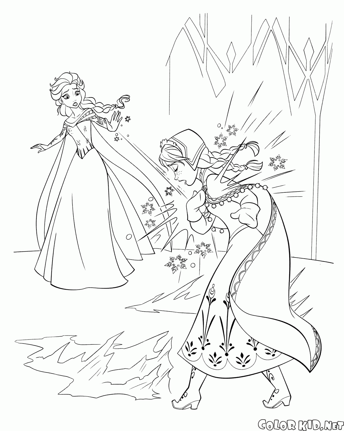 Elsa hiere a su hermana
