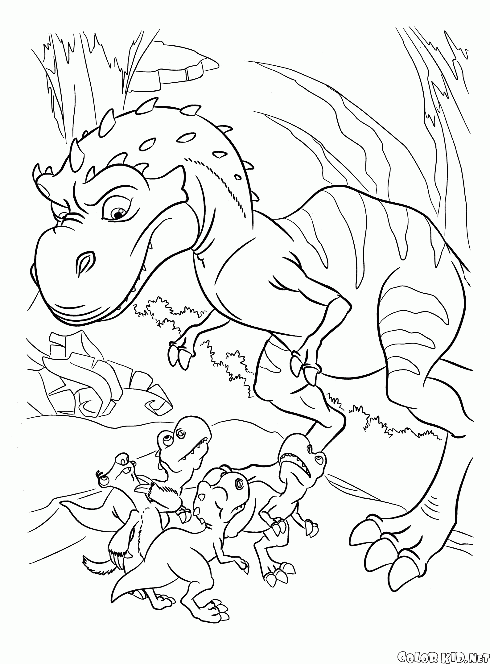 Dinosaurio mamá