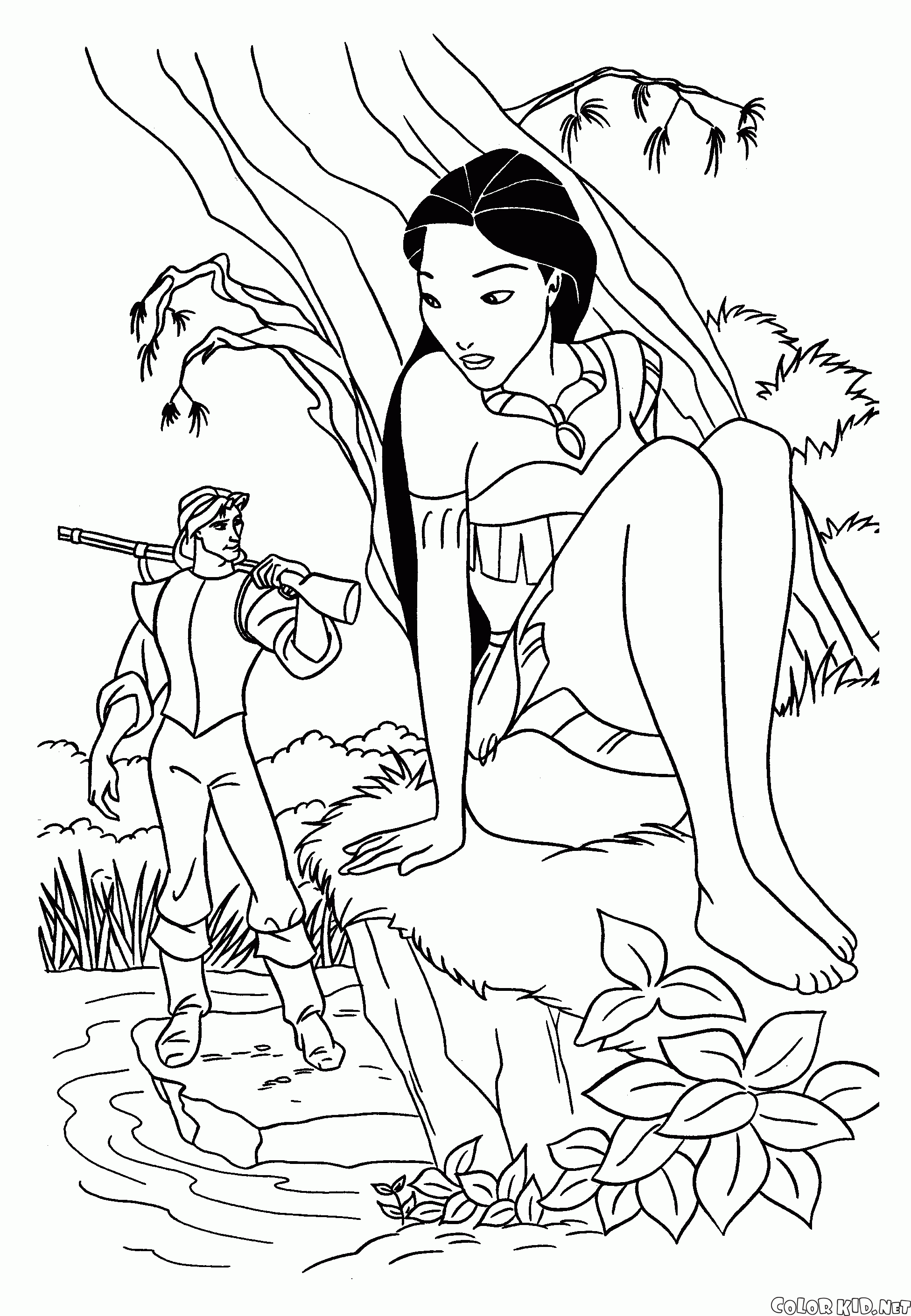 John Smith y Pocahontas