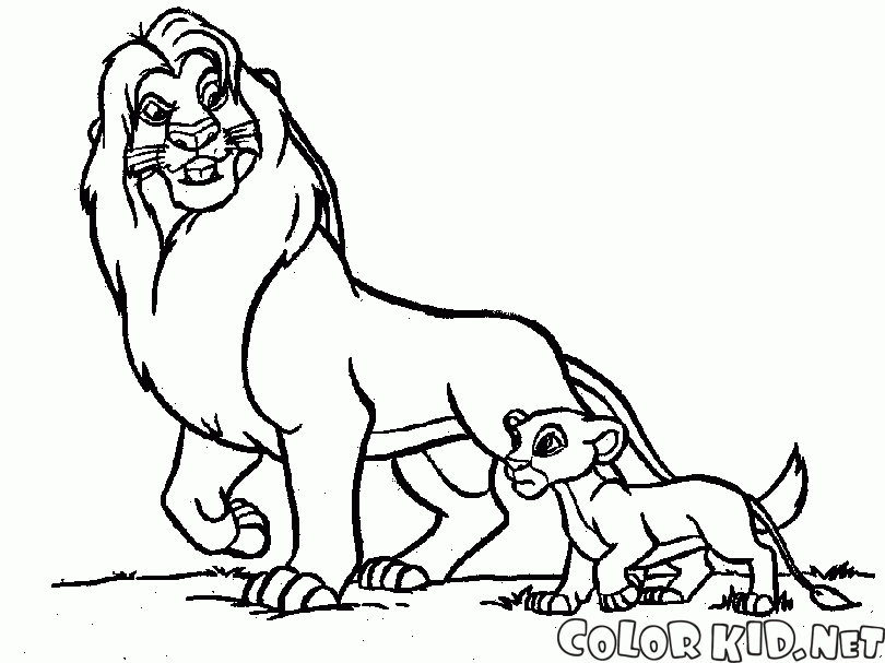 Mufasa y Simba