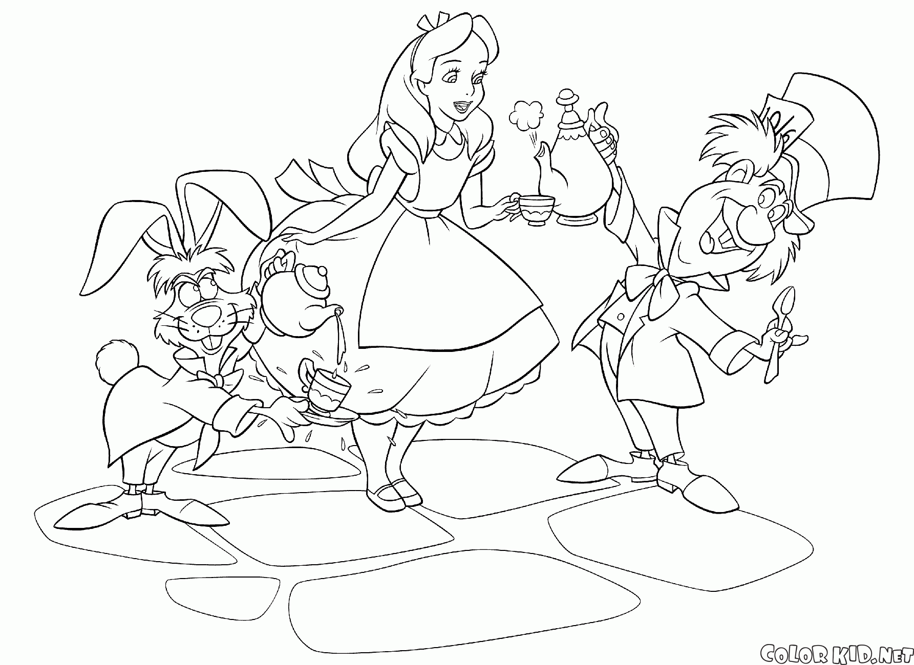 Hare, Alicia y el Sombrerero