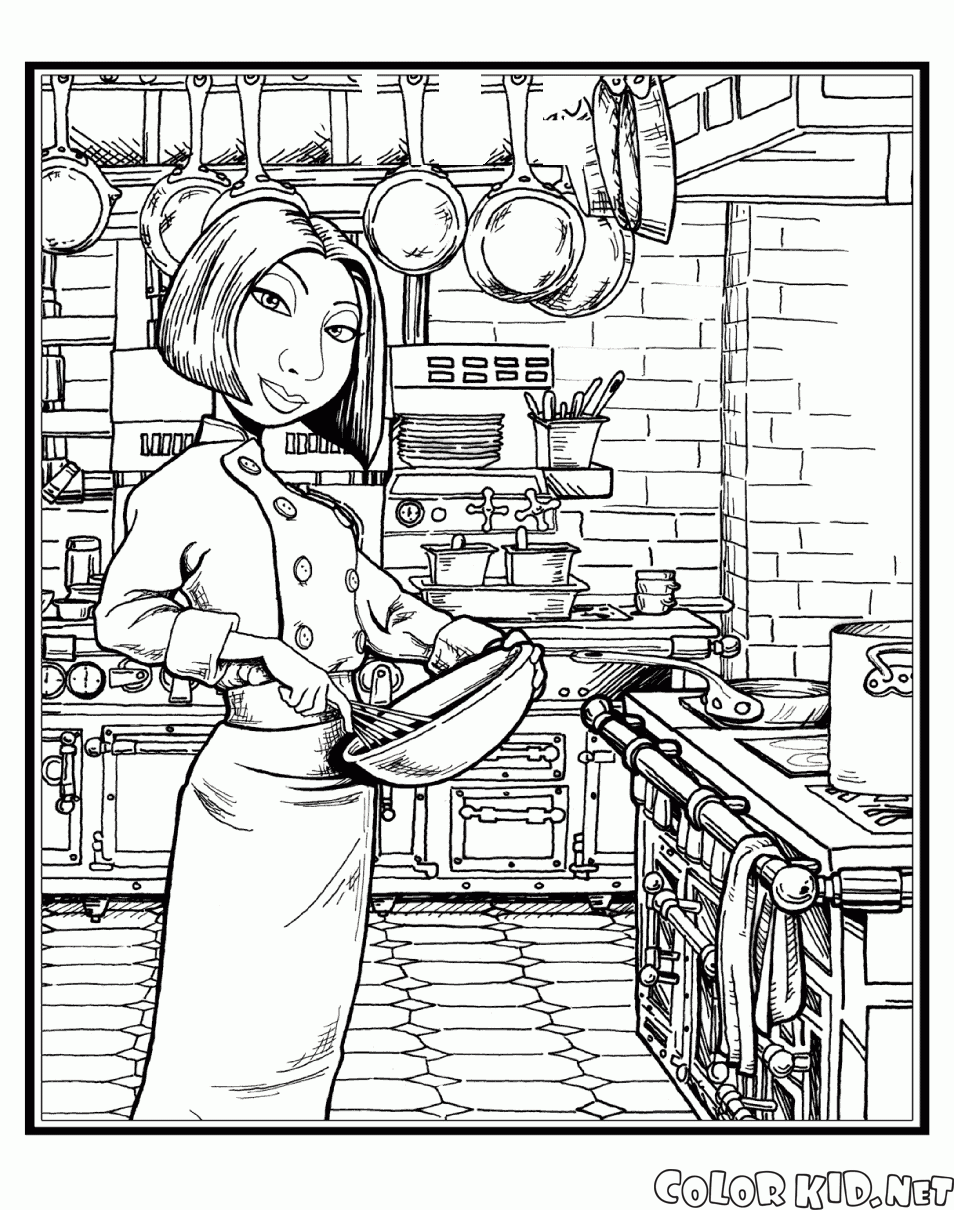 Colette es cocinar