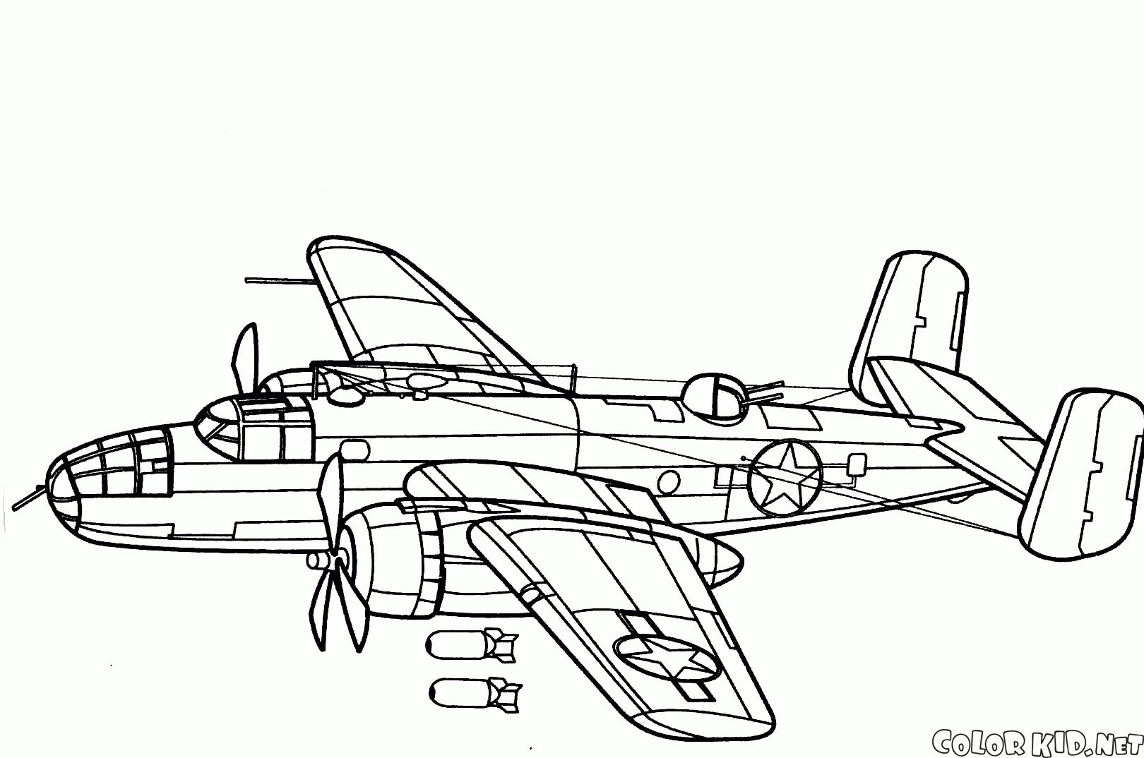 Norteamericano B-25D Mitchell bomber
