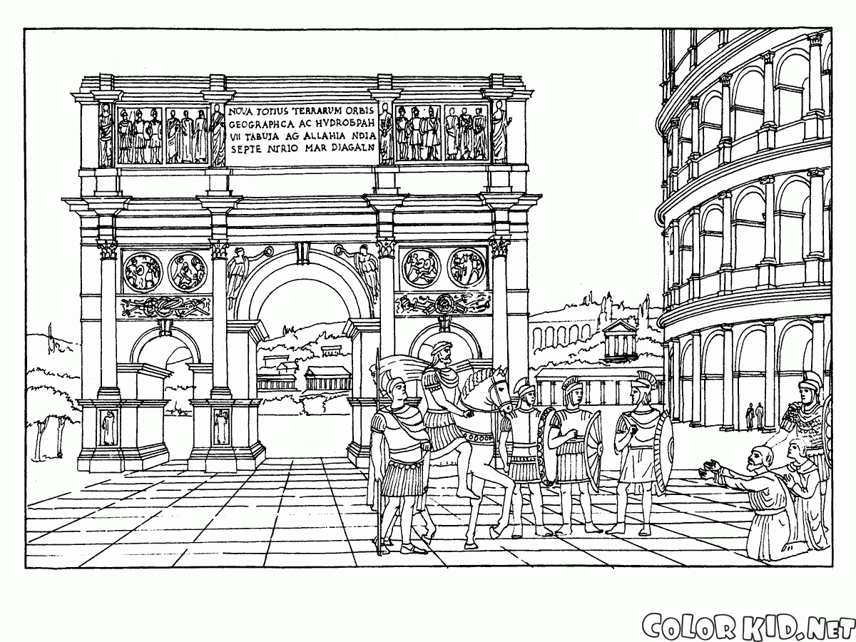 Arco del Triunfo y el Coliseo