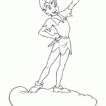 Peter Pan en una nube