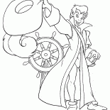 Pedro en el juego de un gancho