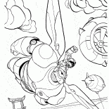 Hiro y Baymax salvar la ciudad