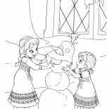 Elsa y Ana cuando era niño
