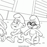 Pitufina y Papá Pitufo