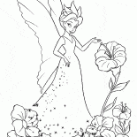 Hada de cerca de una flor
