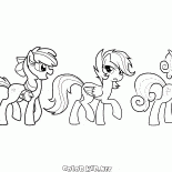 Ponis en un paseo