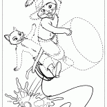 Sentado en un corcho