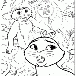 Cielo y El gato con botas