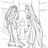 Madre Gothel y Rapunzel