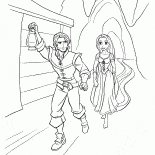 Flynn y Rapunzel escape