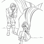 Rapunzel llorando