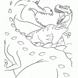 Dinosaurio mamá y Rudy