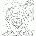 Dinosaurio enojado