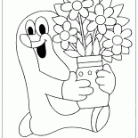 Mole con el florero