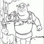 Shrek bebe una poción