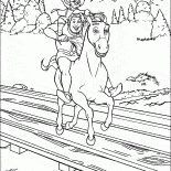 Gato y Shrek en burro