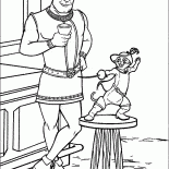 Shrek y leal caballero