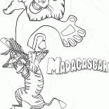 Marty y león divertido