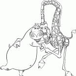 Gloria y la jirafa linda