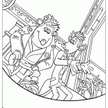 En el borde de la taza del inodoro