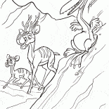 Animales huyen a la nave