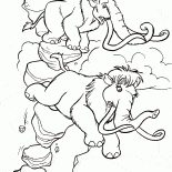 Manny y Ellie se guardan