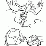 La caza del pelícano