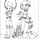 Arthur y Selenia en la campaña