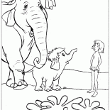 Mowgli y el bebé elefante