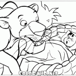 Mowgli encuentra una pantera