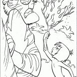 Mowgli con fuego