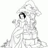 Blancanieves en el pozo