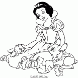 Blancanieves animales de animales domésticos