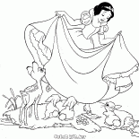 Blancanieves y los animales del bosque