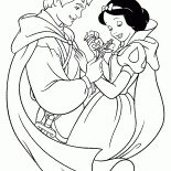 El príncipe se enamora de Blanca Nieves