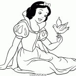 Blancanieves y un pájaro